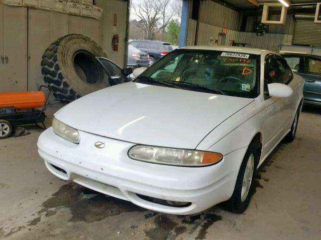 1G3NL52T8YC430192 - 2000 OLDSMOBILE ALERO GL WHITE photo 2