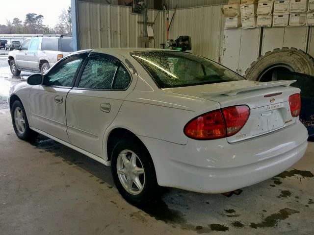 1G3NL52T8YC430192 - 2000 OLDSMOBILE ALERO GL WHITE photo 3