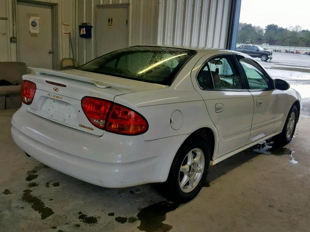 1G3NL52T8YC430192 - 2000 OLDSMOBILE ALERO GL WHITE photo 4