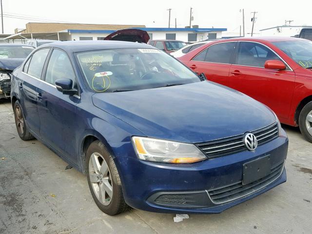 3VWLL7AJ3DM372792 - 2013 VOLKSWAGEN JETTA TDI BLUE photo 1