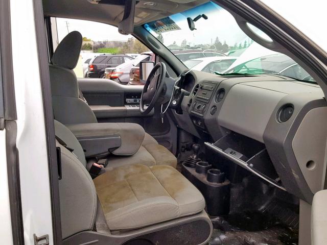 1FTPX14547KD20135 - 2007 FORD F150 WHITE photo 5