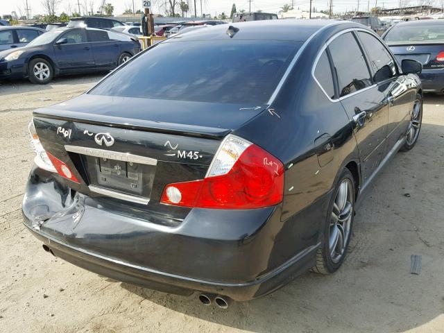 JNKBY01E96M206414 - 2006 INFINITI M45 BASE BLACK photo 4