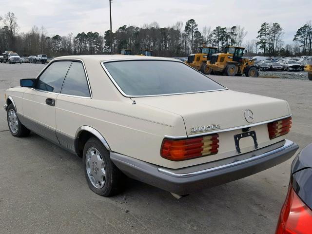 WDBCA43A5DB005385 - 1983 MERCEDES-BENZ 380 SEC CREAM photo 3