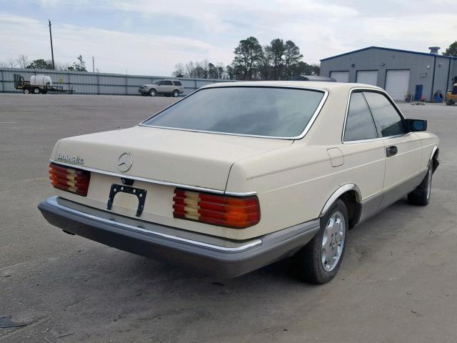 WDBCA43A5DB005385 - 1983 MERCEDES-BENZ 380 SEC CREAM photo 4