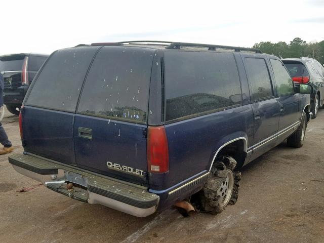 1GNEC16K8SJ387221 - 1995 CHEVROLET SUBURBAN BLUE photo 4