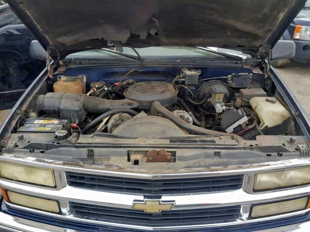 1GNEC16K8SJ387221 - 1995 CHEVROLET SUBURBAN BLUE photo 7