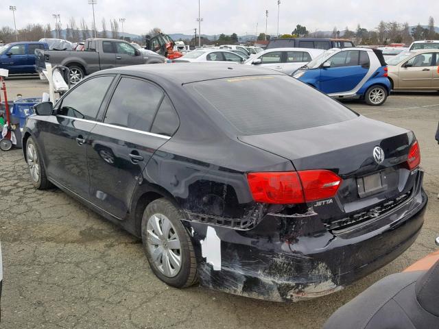 3VWDP7AJ6DM440804 - 2013 VOLKSWAGEN JETTA SE BLACK photo 3