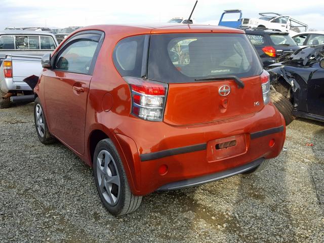 JTNJJXB08CJ010650 - 2012 TOYOTA SCION IQ ORANGE photo 3