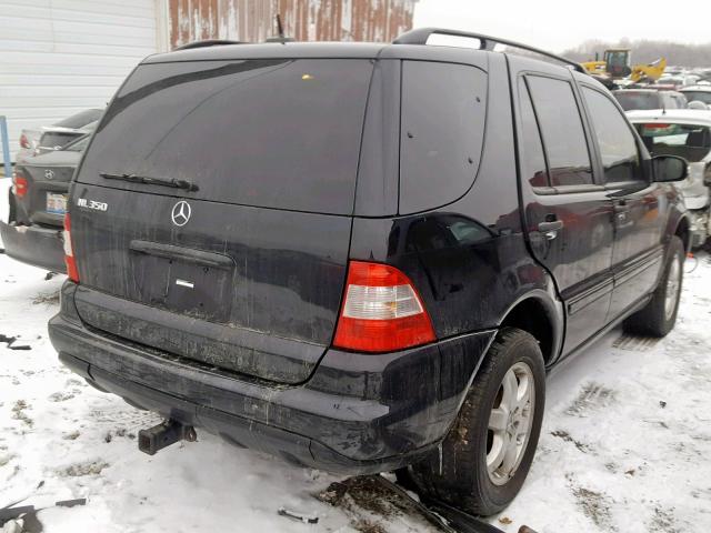 4JGAB57E84A509097 - 2004 MERCEDES-BENZ ML 350 BLACK photo 4