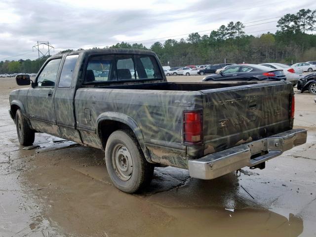 1B7GL23Y8PS270336 - 1993 DODGE DAKOTA GREEN photo 3