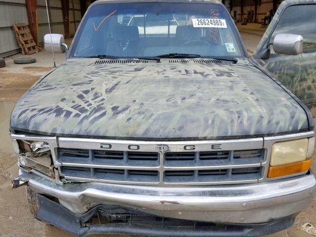 1B7GL23Y8PS270336 - 1993 DODGE DAKOTA GREEN photo 7