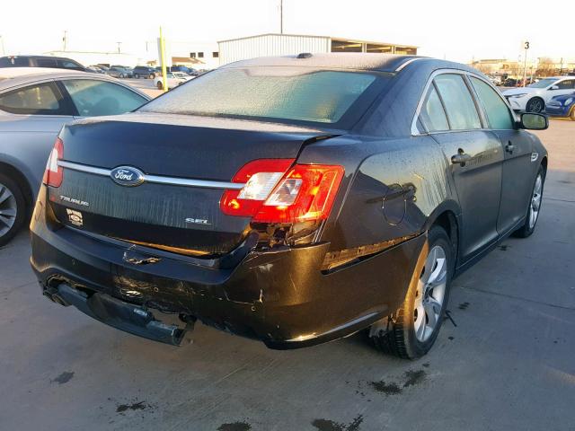 1FAHP2EW9BG138899 - 2011 FORD TAURUS SEL BLACK photo 4