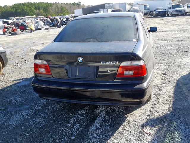 WBADN63402GN85349 - 2002 BMW 540 I AUTO BLACK photo 9