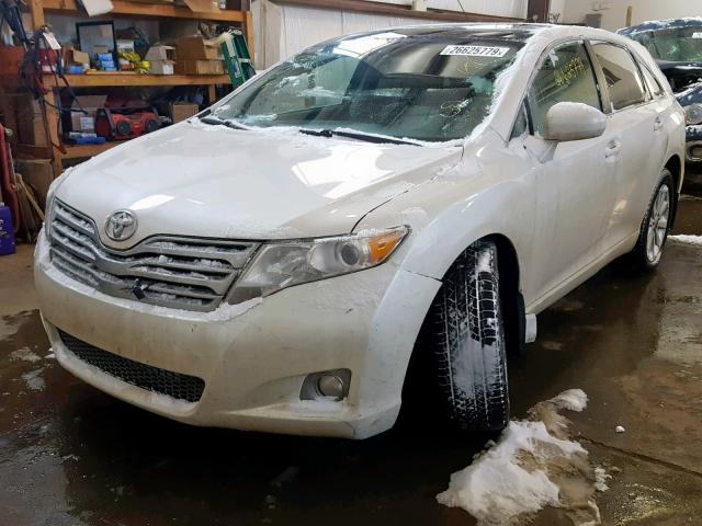 4T3BA3BB6AU012611 - 2010 TOYOTA VENZA BASE WHITE photo 2