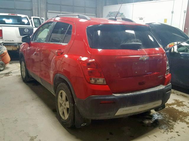 KL7CJPSB9GB749912 - 2016 CHEVROLET TRAX 1LT RED photo 3