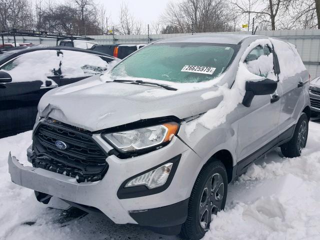 MAJ6P1SL3JC173651 - 2018 FORD ECOSPORT S SILVER photo 2