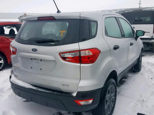 MAJ6P1SL3JC173651 - 2018 FORD ECOSPORT S SILVER photo 4