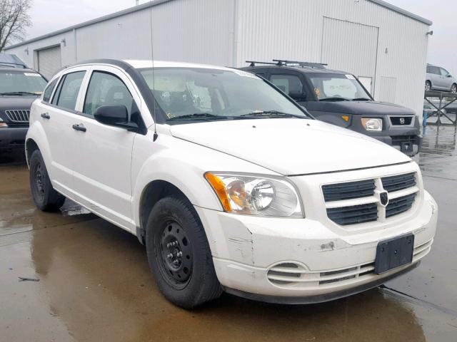 1B3HB28B67D116032 - 2007 DODGE CALIBER WHITE photo 1