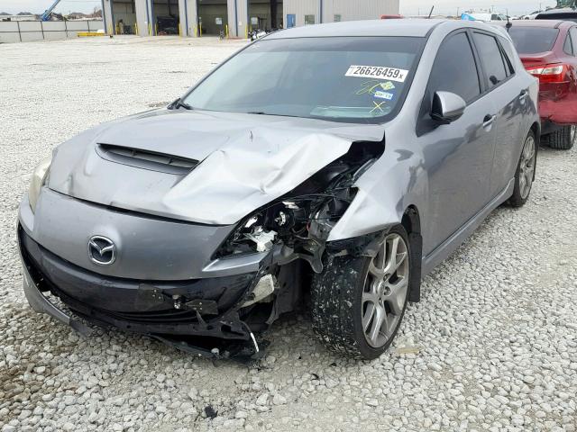 JM1BL1H48A1281019 - 2010 MAZDA SPEED 3 GRAY photo 2