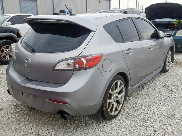 JM1BL1H48A1281019 - 2010 MAZDA SPEED 3 GRAY photo 4