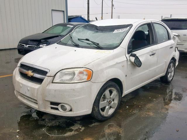 KL1TG566X8B194075 - 2008 CHEVROLET AVEO LT WHITE photo 2