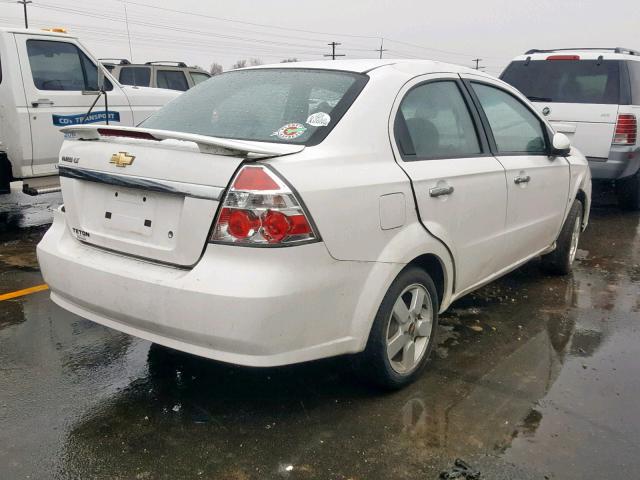 KL1TG566X8B194075 - 2008 CHEVROLET AVEO LT WHITE photo 4