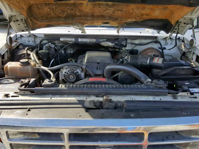 1FTJW35F3TEA20686 - 1996 FORD F350 WHITE photo 7