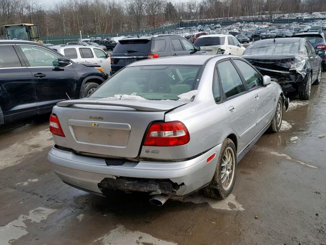 YV1VS27524F031681 - 2004 VOLVO S40 1.9T SILVER photo 4