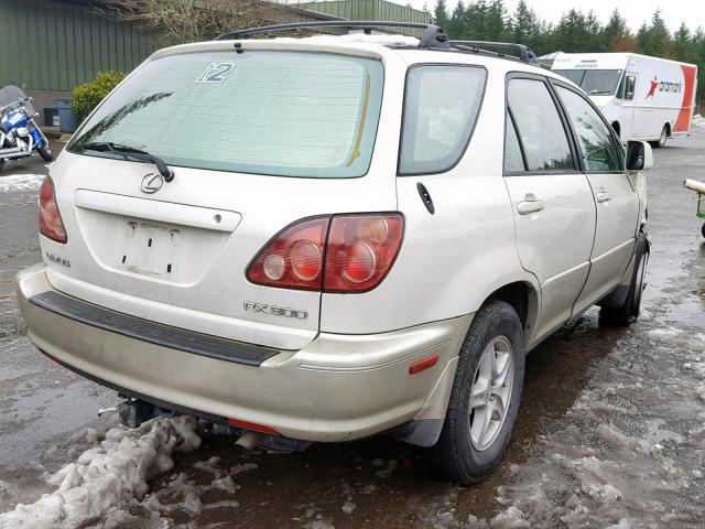 JT6HF10U6X0033046 - 1999 LEXUS RX 300 WHITE photo 4