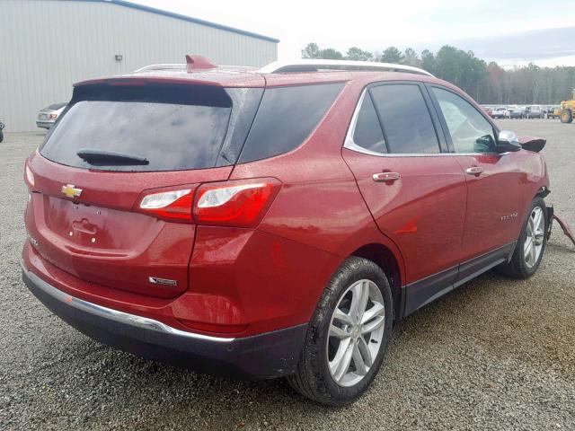 2GNAXMEV5J6330034 - 2018 CHEVROLET EQUINOX PR RED photo 4