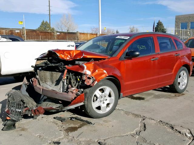 1B3HB28B38D752151 - 2008 DODGE CALIBER ORANGE photo 2