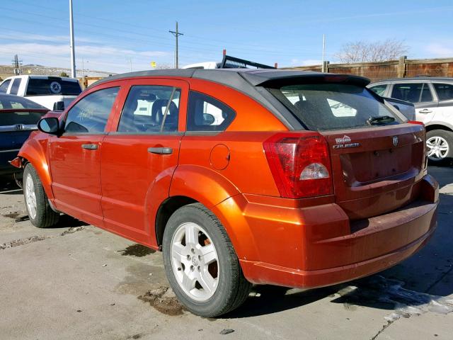 1B3HB28B38D752151 - 2008 DODGE CALIBER ORANGE photo 3