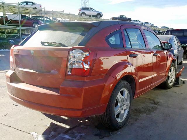 1B3HB28B38D752151 - 2008 DODGE CALIBER ORANGE photo 4