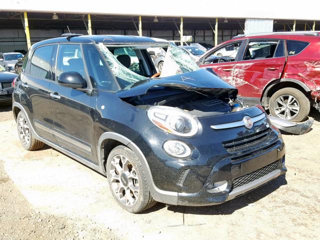 ZFBCFADH3EZ018001 - 2014 FIAT 500L TREKK BLACK photo 1