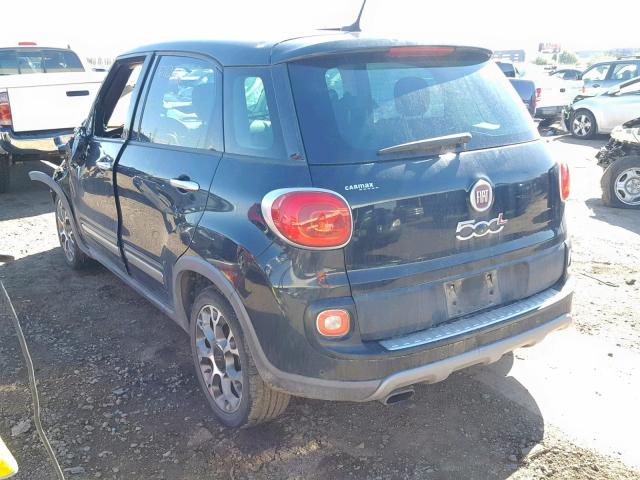 ZFBCFADH3EZ018001 - 2014 FIAT 500L TREKK BLACK photo 3