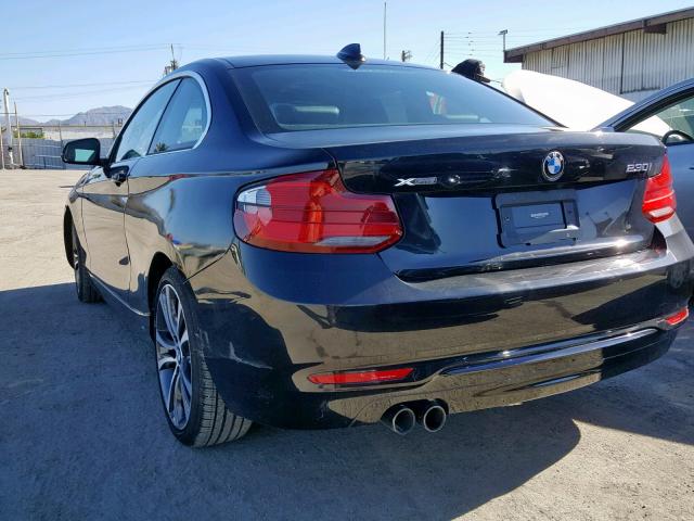WBA2J3C54JVA52461 - 2018 BMW 230XI BLACK photo 3