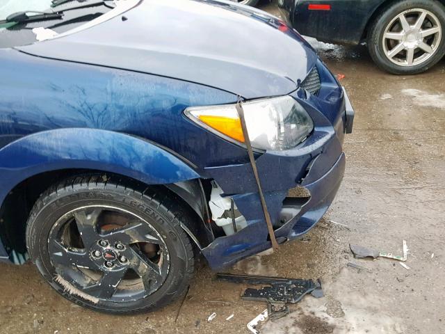 5Y2SL62853Z444786 - 2003 PONTIAC VIBE BLUE photo 9