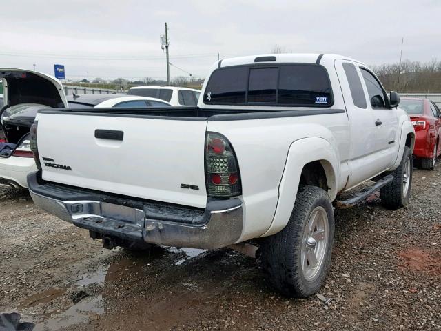 5TETU62N87Z373570 - 2007 TOYOTA TACOMA PRE WHITE photo 4