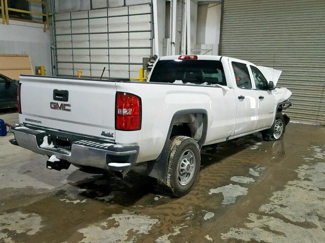 1GT12REG9JF180585 - 2018 GMC SIERRA K25 WHITE photo 4