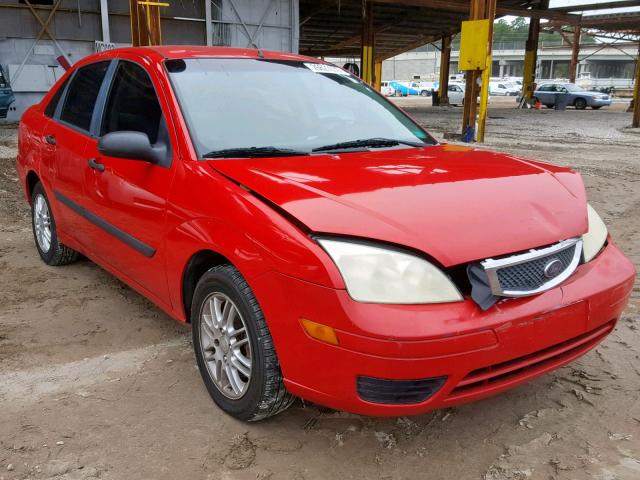 1FAFP34N97W131521 - 2007 FORD FOCUS ZX4 RED photo 1