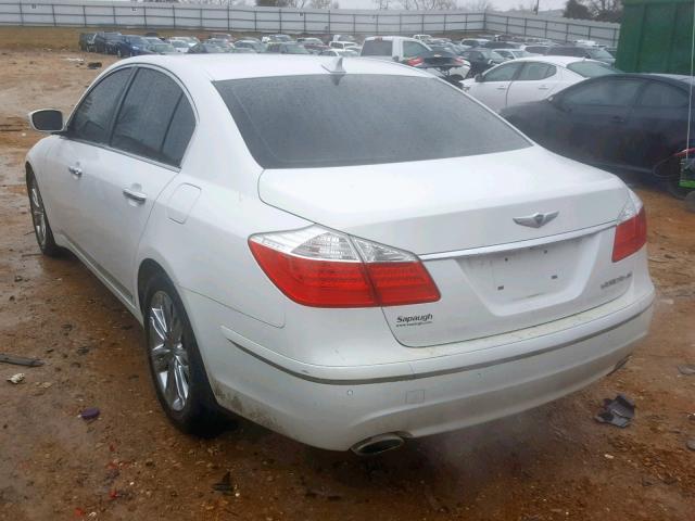 KMHGC4DF6BU145045 - 2011 HYUNDAI GENESIS 4. WHITE photo 3