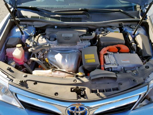 4T1BD1FKXCU010068 - 2012 TOYOTA CAMRY HYBR BLUE photo 7