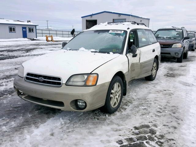 4S3BH6652Y7600917 - 2000 SUBARU LEGACY OUT WHITE photo 2