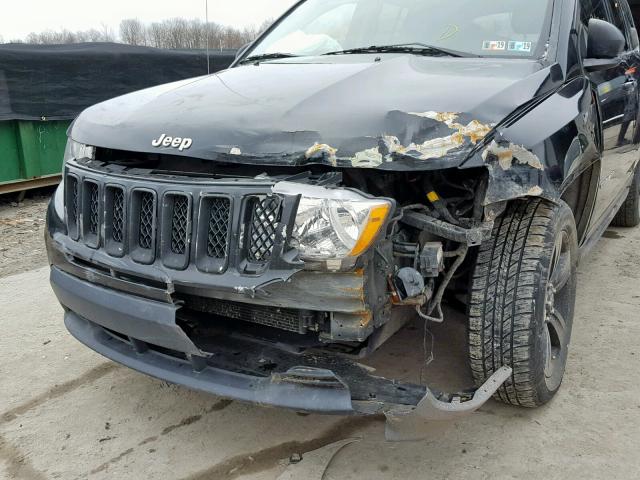 1J4NF1FB1BD134069 - 2011 JEEP COMPASS SP შავი ფოტო 9