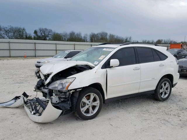 JTJGW31U082850868 - 2008 LEXUS RX 400H WHITE photo 2