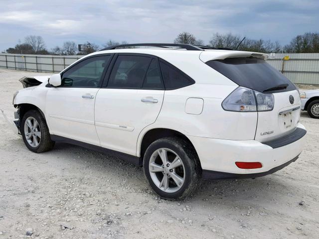 JTJGW31U082850868 - 2008 LEXUS RX 400H WHITE photo 3