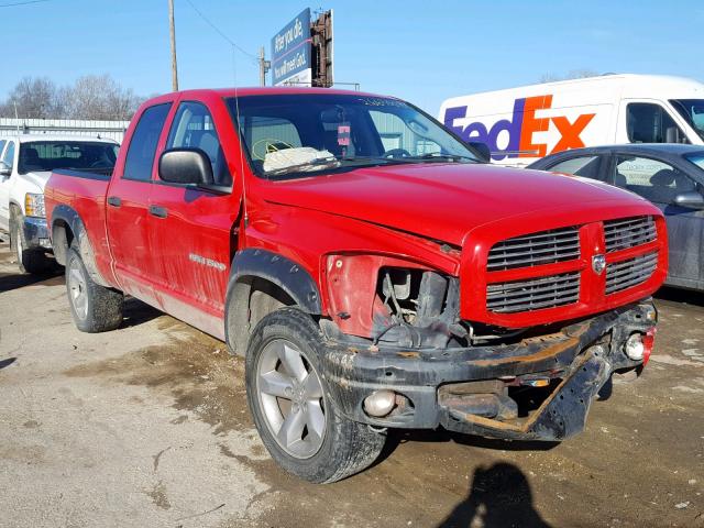 1D3HU18216J120144 - 2006 DODGE RAM 1500 S RED photo 1