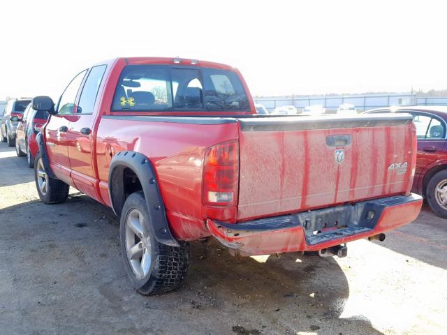 1D3HU18216J120144 - 2006 DODGE RAM 1500 S RED photo 3