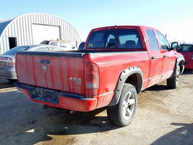 1D3HU18216J120144 - 2006 DODGE RAM 1500 S RED photo 4