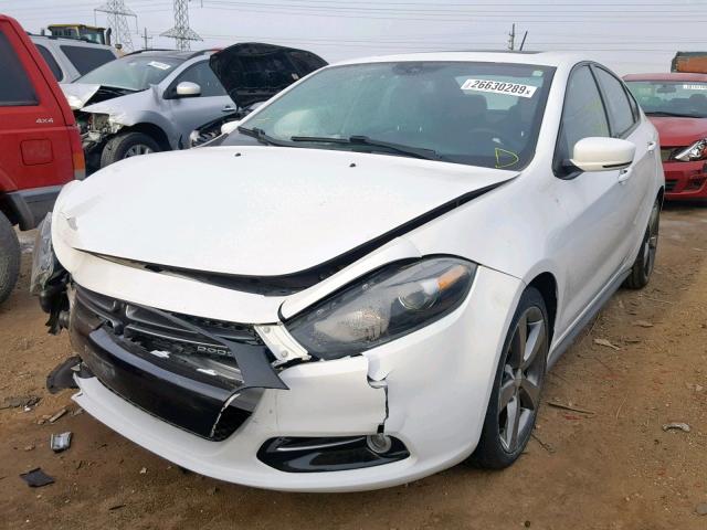 1C3CDFEB4FD212761 - 2015 DODGE DART GT WHITE photo 2